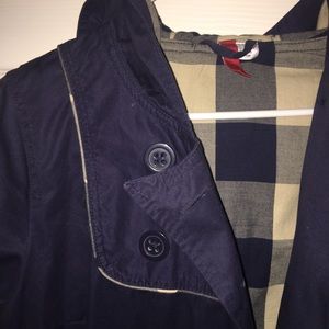 H&M long navy coat